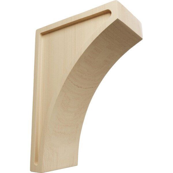 Ekena Millwork 3"W x 5 1/2"D x 8"H Medium Lawson Wood Corbel, Rubberwood - CORW03X05X08LWRW