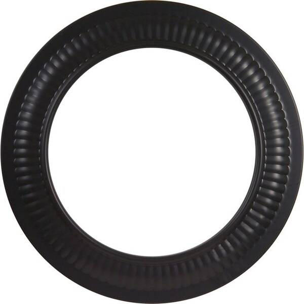 Imperial Stove Pipe Collar, 6 in Dia, Steel, Black, Matte - BM0094