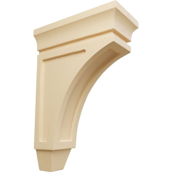Ekena Millwork 2 3/4"W x 5 1/2"D x 8"H Mini Lucan Wood Corbel, Maple - CORW03X06X08LUMA
