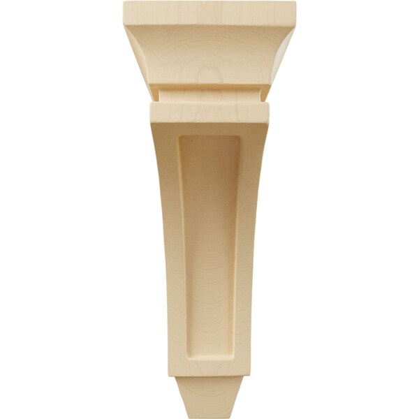 Ekena Millwork 2 3/4"W x 5 1/2"D x 8"H Mini Lucan Wood Corbel, Maple - CORW03X06X08LUMA