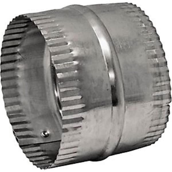 Lambro Industries 4 in. Aluminum Duct Connector, Silver - 244
