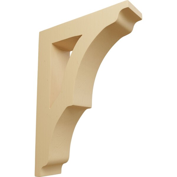 Ekena Millwork 1 3/4"W x 6 1/2"D x 9"H Small Avila Wood Bracket, Alder - BKTW01X06X09AVAL