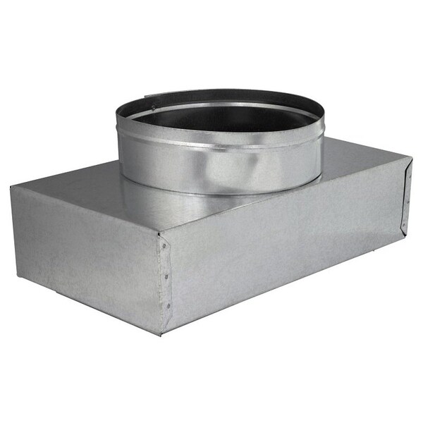 Imperial Duct Boots, 15 in L, 6 in W, 12 in H, 30 ga Gauge, Steel, Galvanized - GVL0133-B