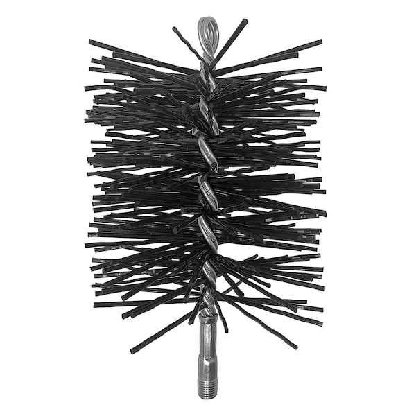 Chromex Chimney Cleaning Kit W/ Six 3ft Fiberglass Rods, 6'' Premium Poly Brush & 1/4'' NPT Fittings - ADX1-1027