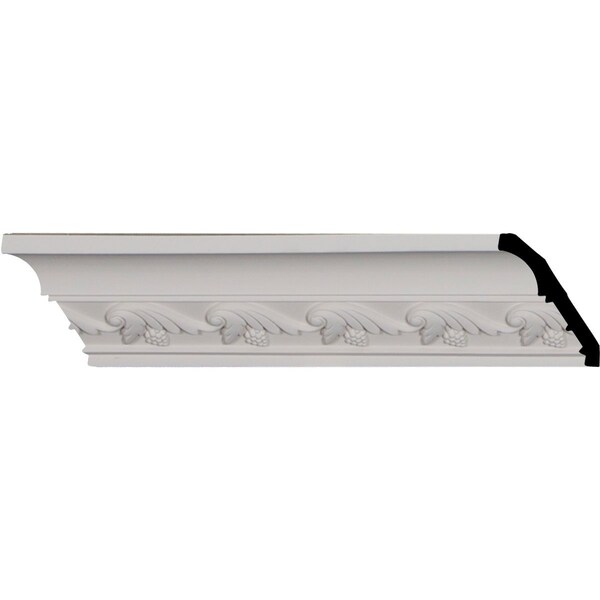 Ekena Millwork SAMPLE - 2 3/4"H x 2 1/2"P x 3 5/8"F x 12"L, (2" Repeat), Tristan Crown Moulding - SAMPLE-MLD02X02X03TN