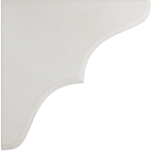 Ekena Millwork 1 3/4"W x 7 1/2"D x 7 1/2"H Stratford Wood Vintage Decor Bracket, Chalk Dust White - BKTWD02X08X08STWH