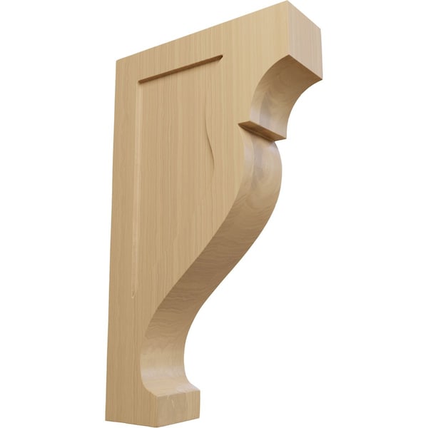 Ekena Millwork 2 1/2"W x 8"D x 14"H Large Rockport Wood Corbel, Cherry - CORW03X08X14RKCH