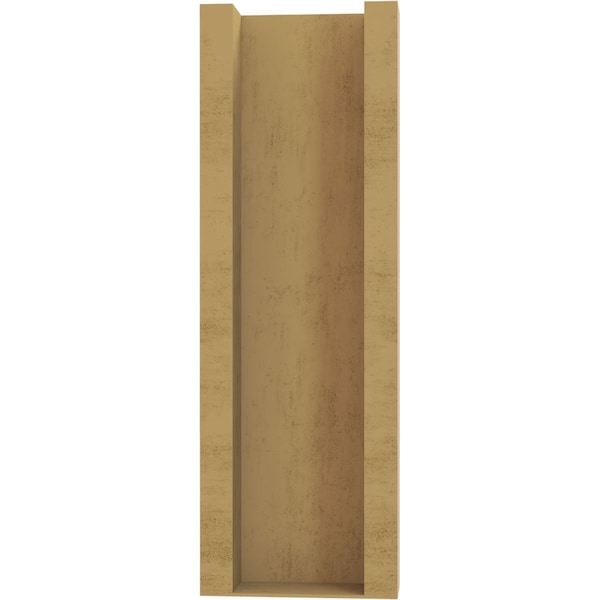 Ekena Millwork 6-in W x 14-in D x 18-in H Funston Block Rough Cedar Woodgrain TimberThane Outlooker, Primed Tan - OUTUR060X14X18FST44RCPR