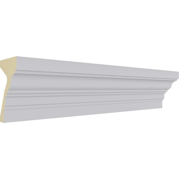 Ekena Millwork Moulding, Polyurethane, 94-1/2 in L, 7-7/8 in H - MLD08X05ST