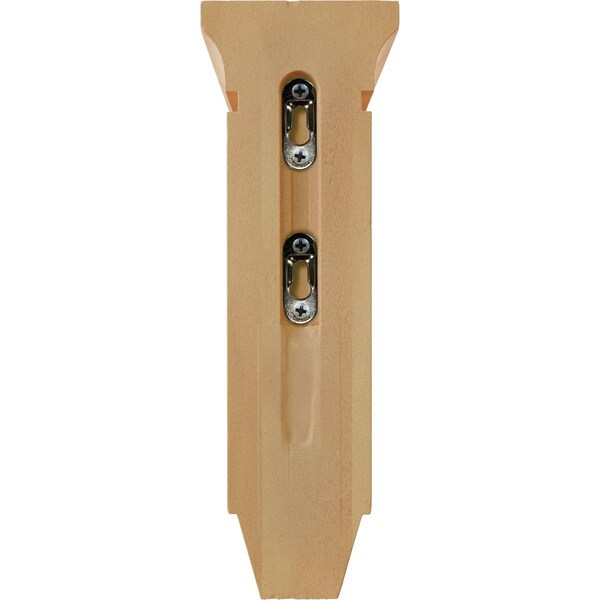 Ekena Millwork 3 3/8"W x 6 3/4"D x 10"H Small Lucan Wood Corbel, Red Oak - CORW03X07X10LURO