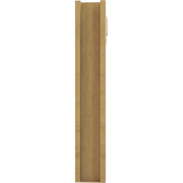 Ekena Millwork 6-in W x 24-in D x 36-in H Funston Block Rough Cedar Woodgrain TimberThane Outlooker, Primed Tan - OUTUR060X24X36FST44RCPR