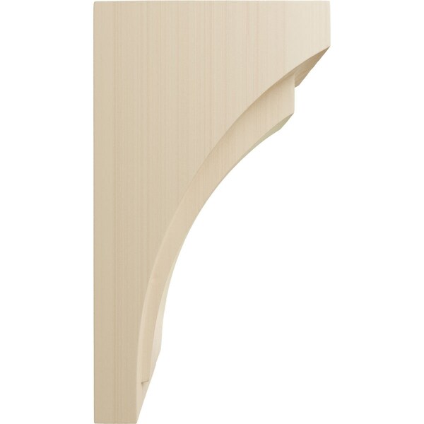 Ekena Millwork 5"W x 6 3/4"D x 12"H Large Felix Wood Corbel, Rubberwood - CORW05X06X12FERW