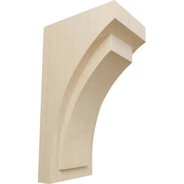 Ekena Millwork 5"W x 6 3/4"D x 12"H Large Felix Wood Corbel, Rubberwood - CORW05X06X12FERW
