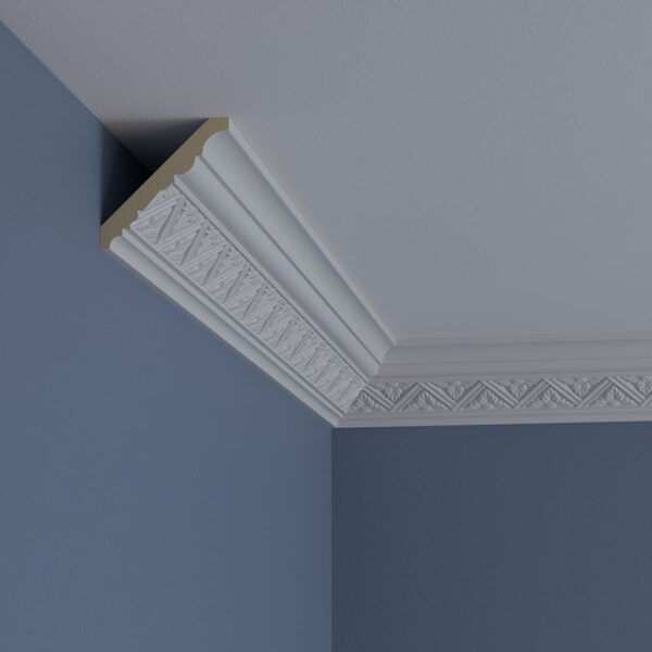 Ekena Millwork Polyurethane, 94-1/2 in L, 3 in H, Factory Primed - MLD03X03X04BY