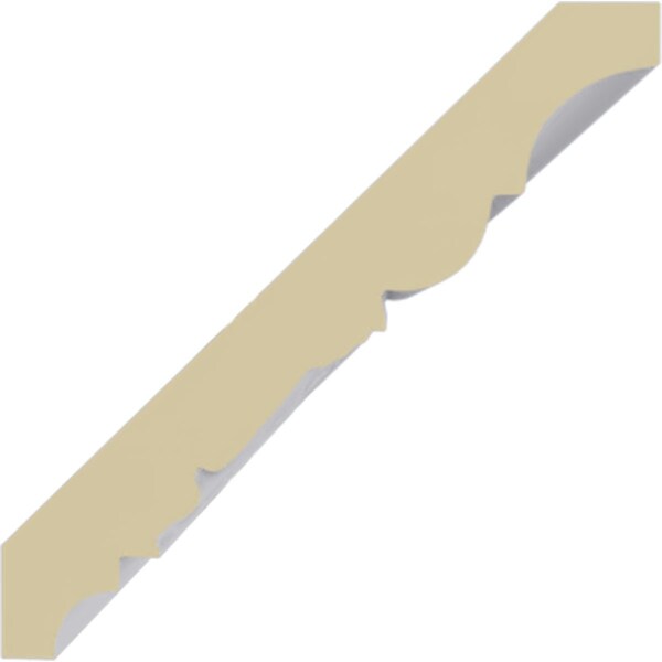 Ekena Millwork Polyurethane, 94-1/2 in L, 3 in H, Factory Primed - MLD03X03X04BY