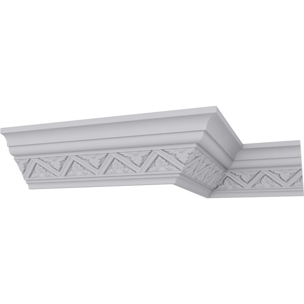 Ekena Millwork Polyurethane, 94-1/2 in L, 3 in H, Factory Primed - MLD03X03X04BY