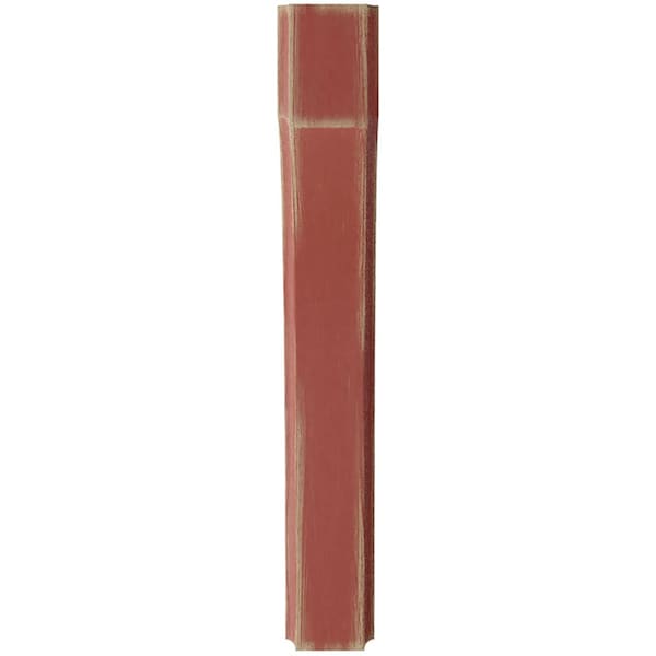 Ekena Millwork 1 3/4"W x 8"D x 12"H Clarksville Wood Vintage Decor Bracket, Salvage Red - BKTWD02X08X12CVRD