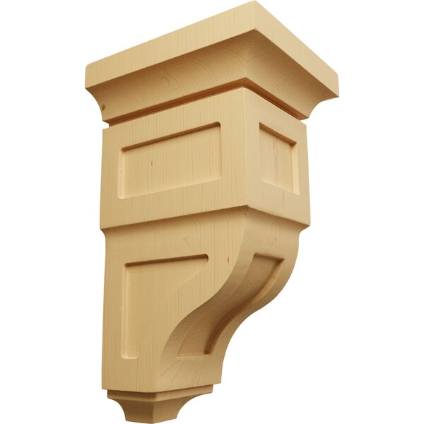 Ekena Millwork 5"W x 5 3/4"D x 10"H Medium Reyes Wood Corbel, Alder - CORW05X05X10RYAL