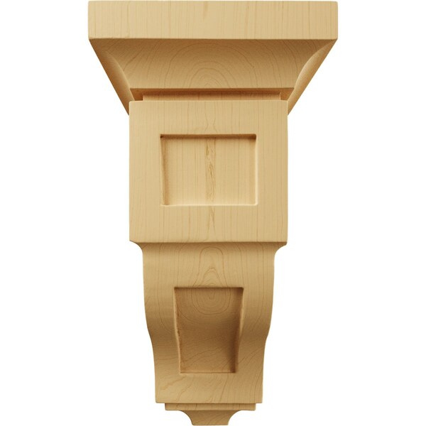 Ekena Millwork 5"W x 5 3/4"D x 10"H Medium Reyes Wood Corbel, Alder - CORW05X05X10RYAL
