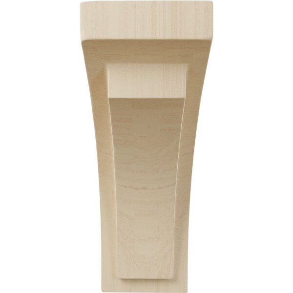 Ekena Millwork 3"W x 4 3/4"D x 8"H Small Felix Wood Corbel, Rubberwood - CORW03X04X08FERW