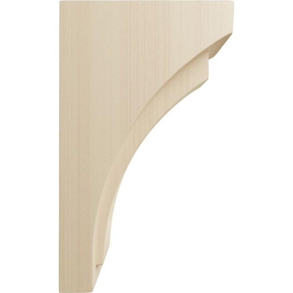 Ekena Millwork 3"W x 4 3/4"D x 8"H Small Felix Wood Corbel, Rubberwood - CORW03X04X08FERW
