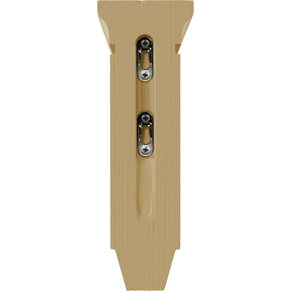 Ekena Millwork 3 3/8"W x 6 3/4"D x 10"H Small Lucan Wood Corbel, Alder - CORW03X07X10LUAL