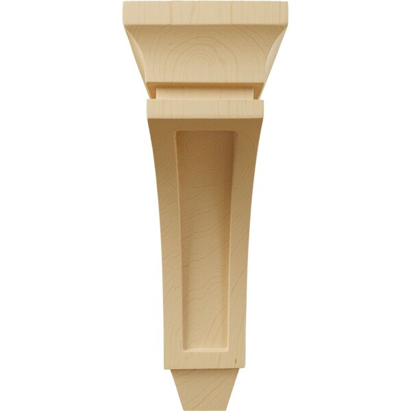 Ekena Millwork 3 3/8"W x 6 3/4"D x 10"H Small Lucan Wood Corbel, Alder - CORW03X07X10LUAL