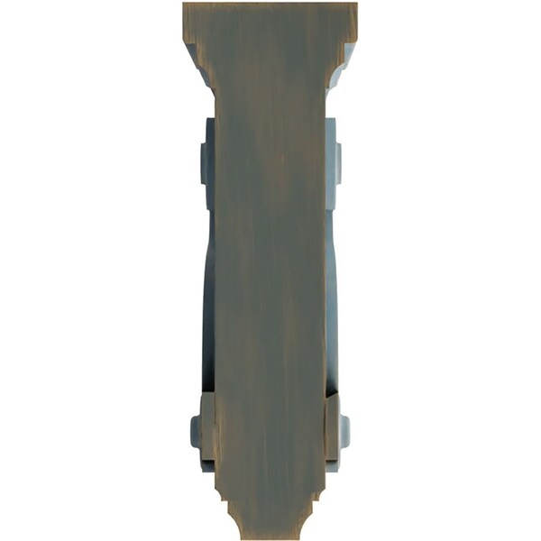 Ekena Millwork 3 3/8"W x 6 1/2"D x 10 1/2"H Boston Traditional Scroll Wood Vintage Decor Corbel, Driftwood Blue - CORWD03X06X10TSBU