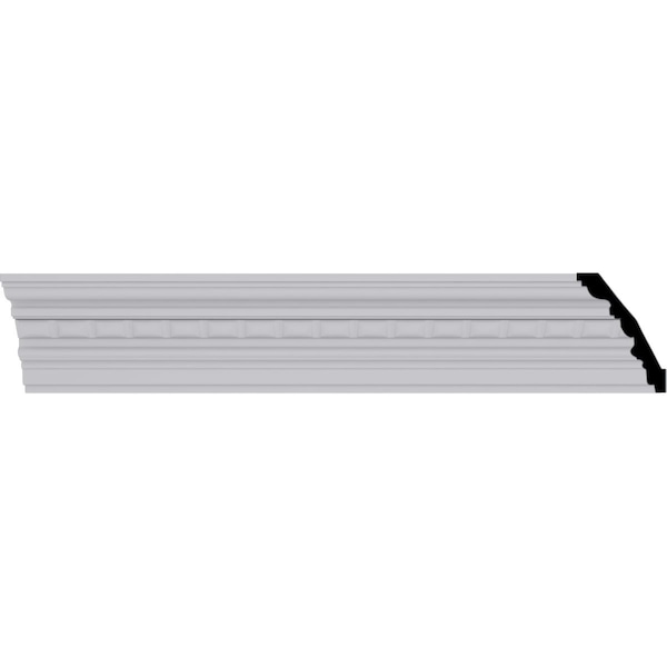 Ekena Millwork 5 3/8"H x 4"P x 6 3/4"F x 94 1/2"L Blackthorn Crown Moulding - MLD05X04X07BL