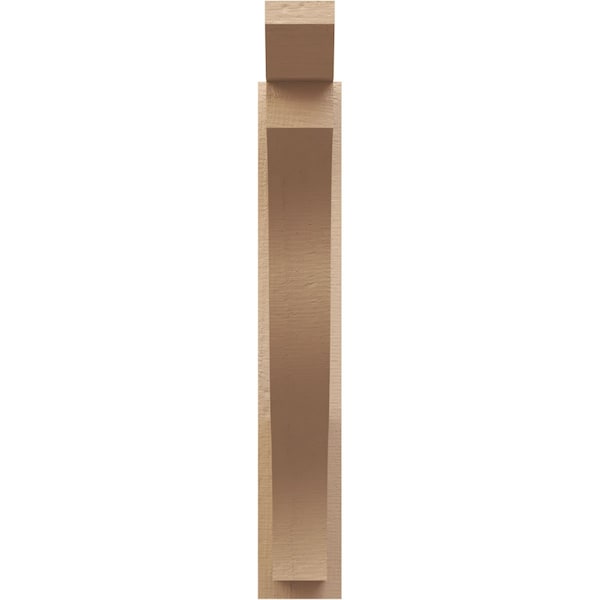 Ekena Millwork 5 1/2-in W x 28-in D x 34-in H Funston Slat Rough Cedar Woodgrain TimberThane Outlooker, Primed Tan - OUTUR055X28X34FST24RCPR
