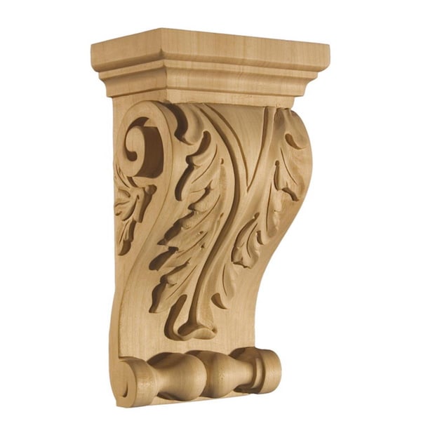 Art For Everyday Corbel Acanthus, Maple - 12.12 x 6.87 x 4.25 in. - ARCBL WA3 M