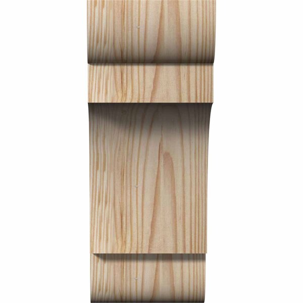 Ekena Millwork New Brighton Rough Sawn Corbel, Douglas Fir, 4"W x 6"D x 10"H - COR04X06X10NEB00RDF