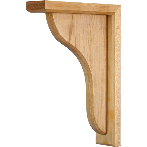 Hardware Resources 2" Wx7-1/2"Dx10-1/2"H White Birch Beveled Bar Corbel - CORM-WB