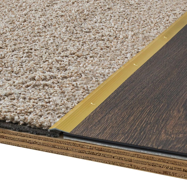 M-D Building Products Aluminum, Satin Brass, 72 in L, 0.875 in W - 79087
