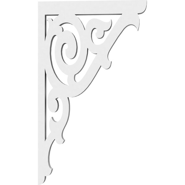 Ekena Millwork Athens Architectural Grade PVC Bracket , 5/8"W X 6 1/2"D X 11"H - BKTP01X06X11AT