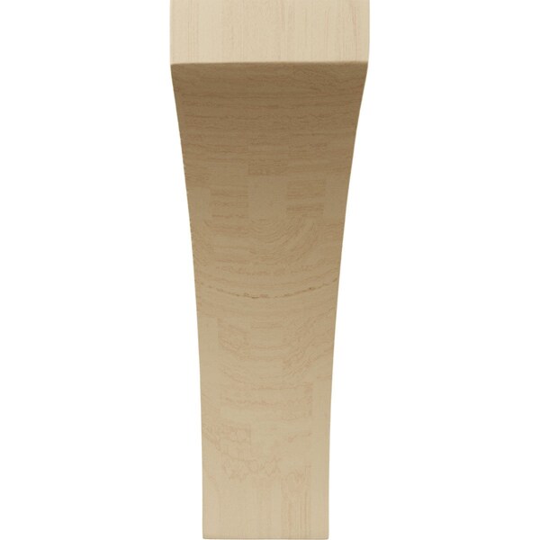 Ekena Millwork 3"W x 6 1/2"D x 10"H Large Lawson Wood Corbel, Rubberwood - CORW03X06X10LWRW