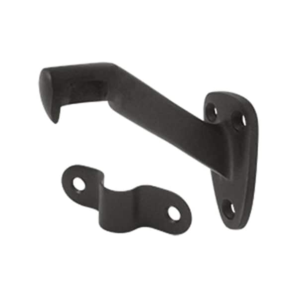 Dendesigns 3.31 in. Projection Hand Rail Brackets, Oil Rubbed Bronze - Solid - DE795591
