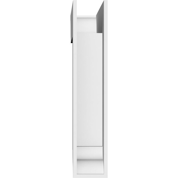 Ekena Millwork Standard Traditional Architectural Grade PVC Bracket with Traditional Ends, 3"W x 18"D x 18"H - BKTP03X18X18TRA01