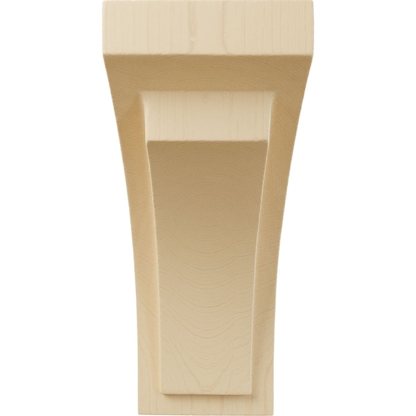 Ekena Millwork 2 1/2"W x 3 3/4"D x 6"H Mini Felix Wood Corbel, Maple - CORW02X03X06FEMA