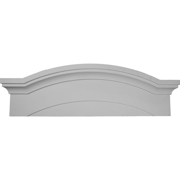 Ekena Millwork 45 1/2"W x 14 3/4"H x 1 1/8"P Massive Emery Pediment - PED45X14X01EM