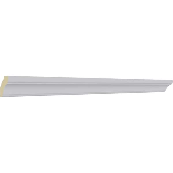 Ekena Millwork 1"H x 1 1/8"P x 1 1/8"F x 94 1/2"L Edinburgh Crown Moulding - MLD02X02X01ED