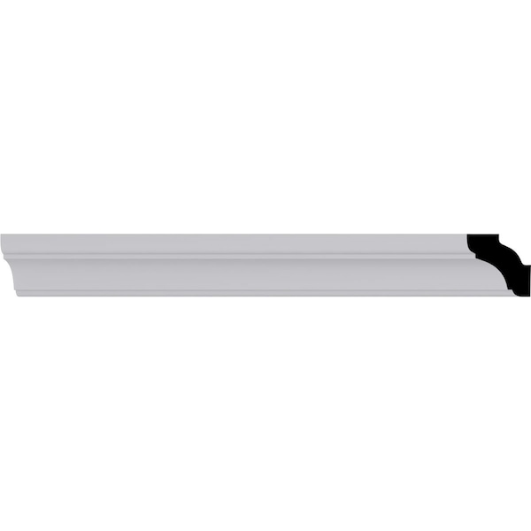Ekena Millwork 1"H x 1 1/8"P x 1 1/8"F x 94 1/2"L Edinburgh Crown Moulding - MLD02X02X01ED
