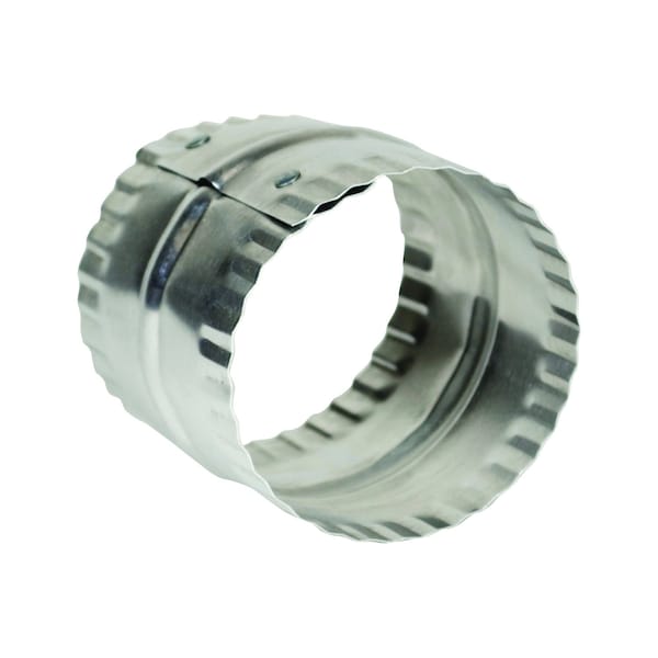 Deflecto Deflect-O Jordan 3 in. L X 3 in. D Silver/White Aluminum Duct Connector, PK12 - DAC3C