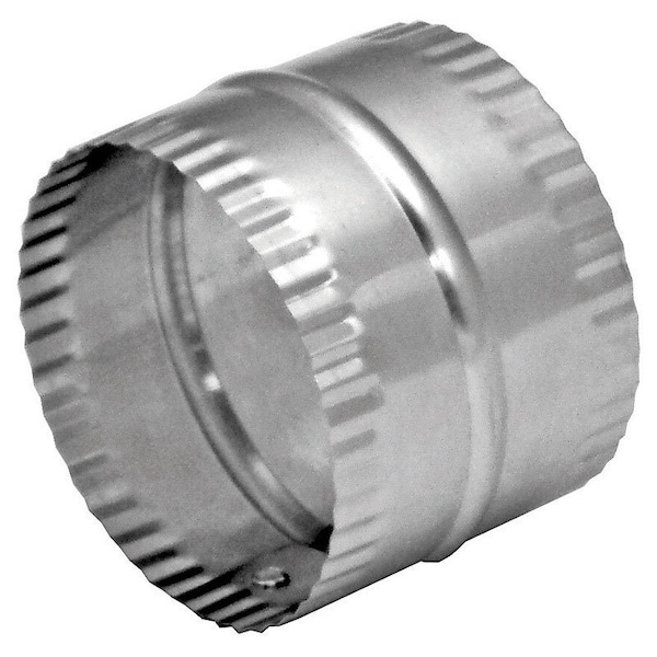 Deflecto Deflect-O Jordan 3 in. L X 3 in. D Silver/White Aluminum Duct Connector, PK12 - DAC3C
