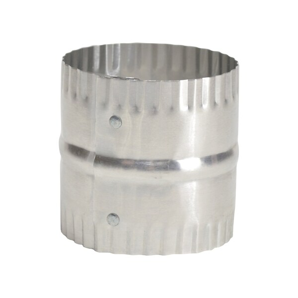 Deflecto Deflect-O Jordan 3 in. L X 3 in. D Silver/White Aluminum Duct Connector, PK12 - DAC3C