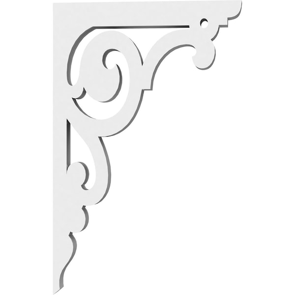 Ekena Millwork Hurley Architectural Grade PVC Bracket, 5/8"W X 4 1/2"D X 7"H - BKTP01X04X07HU