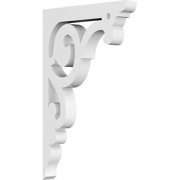 Ekena Millwork Hurley Architectural Grade PVC Bracket, 5/8"W X 4 1/2"D X 7"H - BKTP01X04X07HU