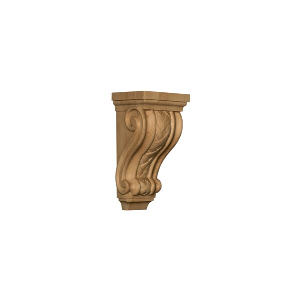 Osborne Wood Products 10 x 5 x 4 1/2 Basket Weave Corbel in Rubberwood - 891989RW
