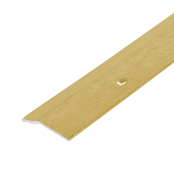 M-D Building Products Aluminum, Satin Brass, 144 in L, 1.375 in W - 06957