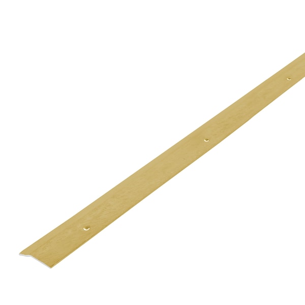 M-D Building Products Aluminum, Satin Brass, 144 in L, 1.375 in W - 06957
